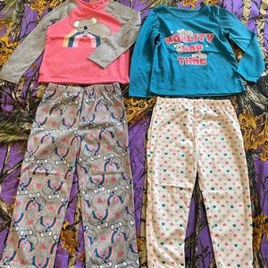 Brand new girls 4t Cozy Jams 4 piece pajama set
